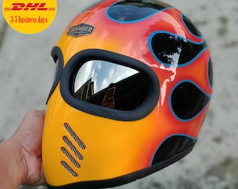 dot batman motorcycle helmet HNJ Batman Motorcycle Full Helmet Adult XL Helmet Off-Road DOT