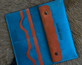Leather Long Wallet/ Gifts for him/ gifts for women /Birthday gifts for men/women