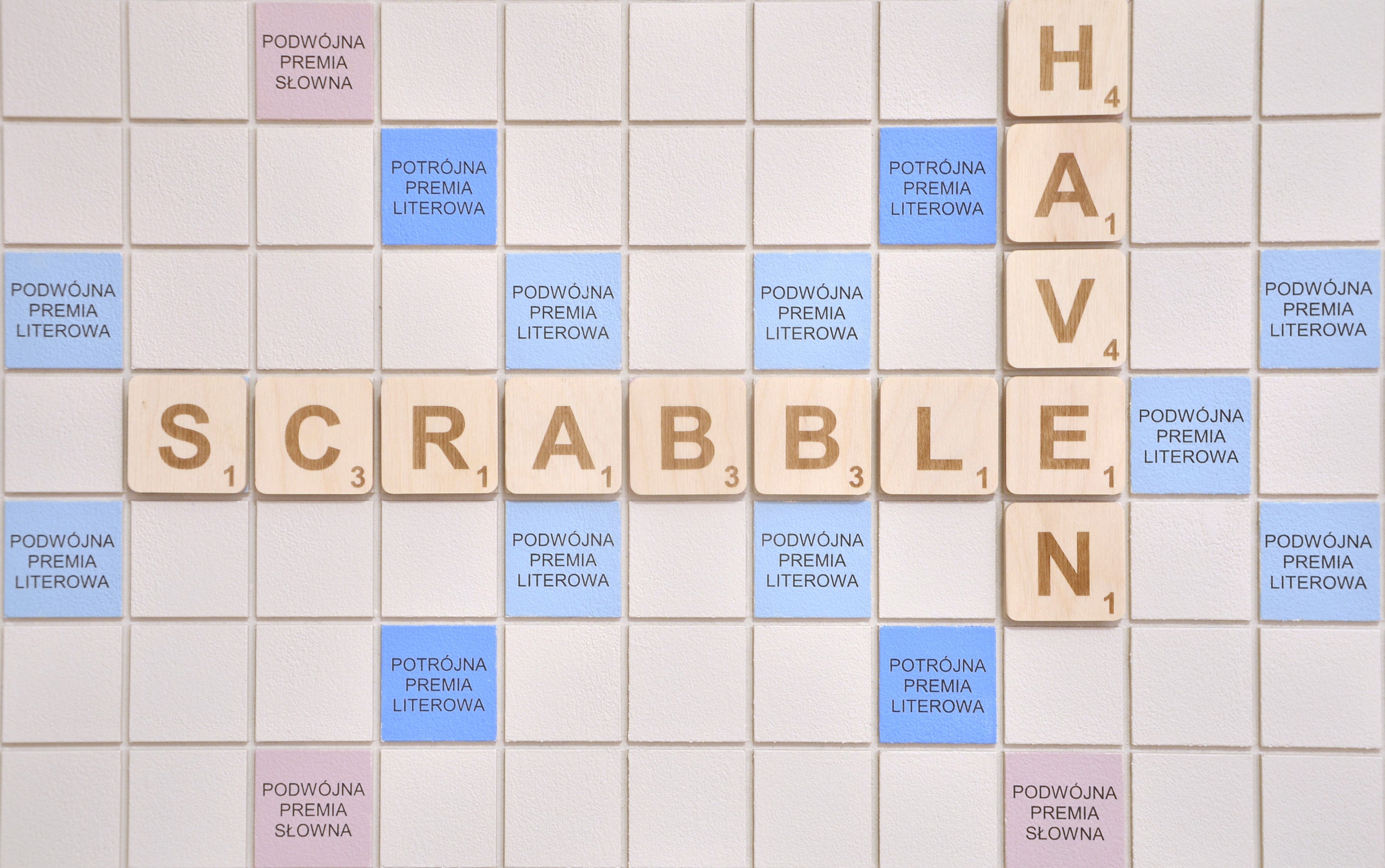 Wooden & Wall Scrabble Board 100cm X 100cm, All Language