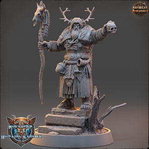 Viking Warrior Miniature: Lokur of the Dead, Tabletop RPG (32MM or 75MM Scale)