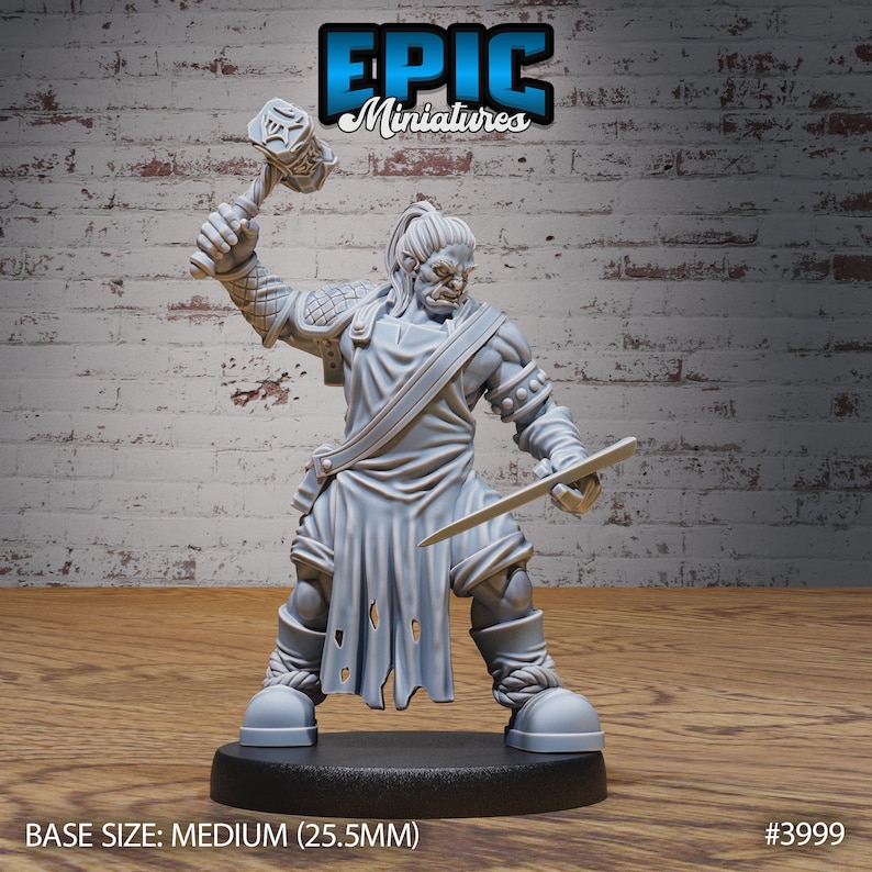 Orc Villager Set 2, Epic Miniature, Dungeon and Dragons, RPG, Dnd ...