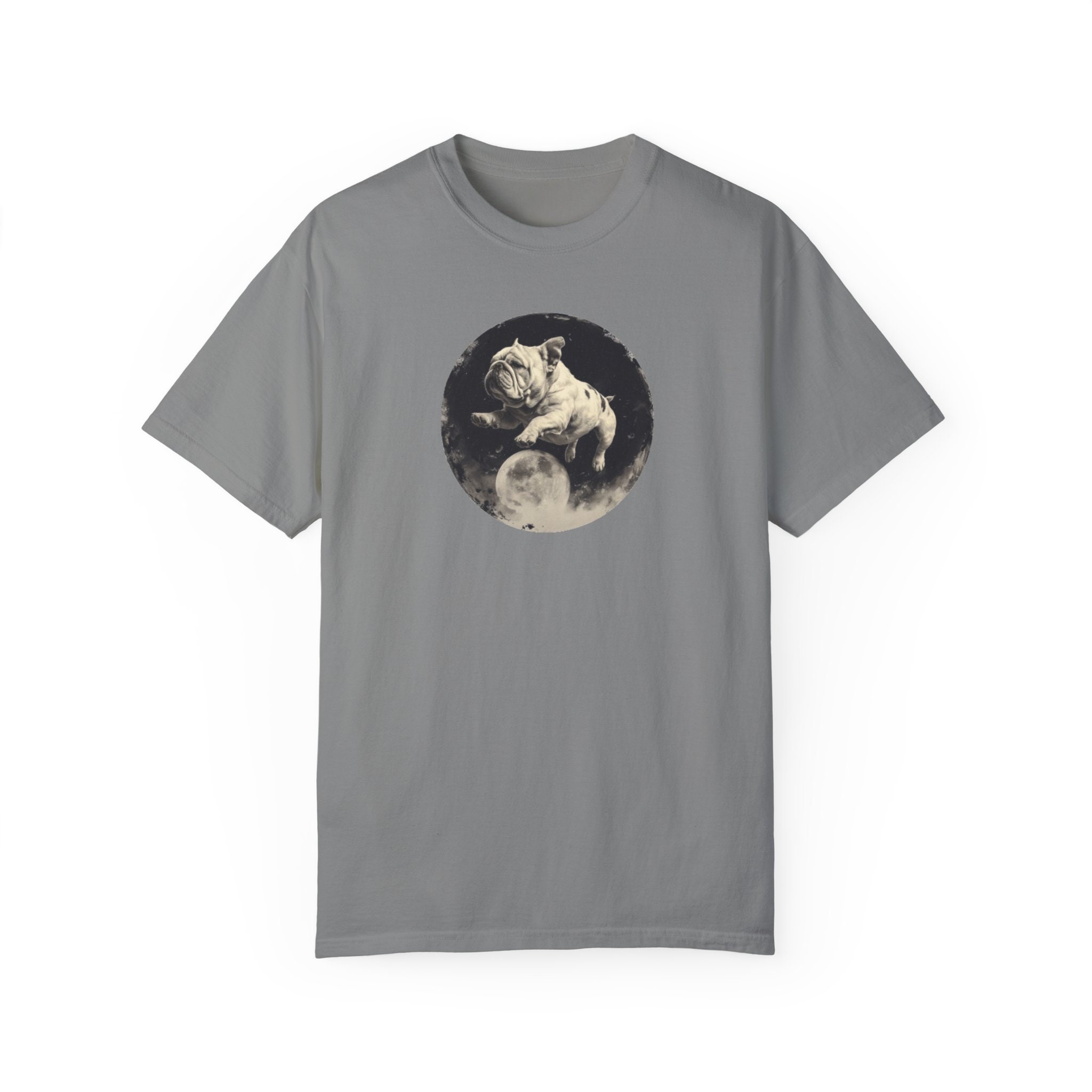 Bulldog Jumping Over the Moon Unisex Garment-dyed T-shirt - Etsy