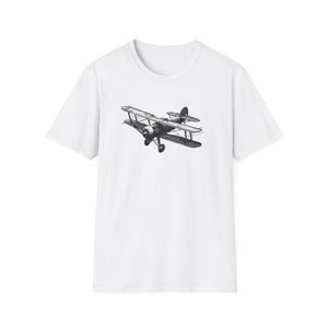 Bi Plane T-Shirt, Vintage Airplane, Retro Aviation Tee, Biplane Graphic Shirt, Pilot Gift, Classic Aircraft, Aviation Enthusiast Shirt