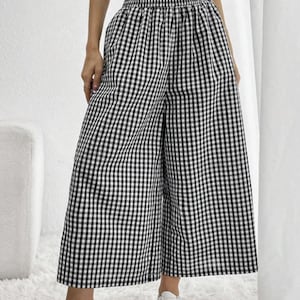 Patrón de costura para pantalones culotte / Pantalones oversize / Pantalones de pierna ancha / Patrón en PDF para principiantes / Tutorial en inglés / Planificador de costura gratuito n.° 02