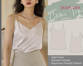 Easy Top with V Neck Sewing Pattern | Easy Top PDF Sewing Pattern | Beginner Sewer Pattern  | Easy Patterns | Free Planner #10