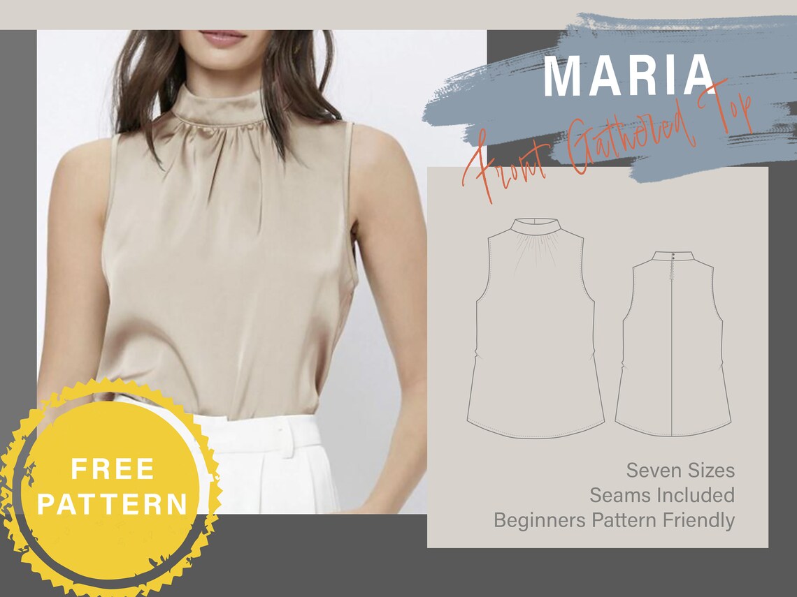 Aline Skirt Sewing Pattern Beginners Friendly Pattern and English Tutorial Eight Sizes Free