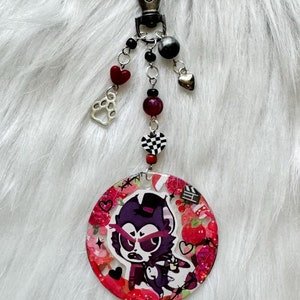 Handmade Hazbin Hotel Husk keychain