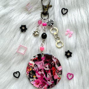 CLEARANCE Handmade Huskerdust Hazbin Hotel keychain