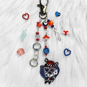 Handmade Hazbin Hotel Valentino keychain
