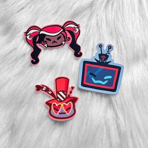 NO RESTOCK Hazbin Hotel The Vees small 1.5 inch stickers