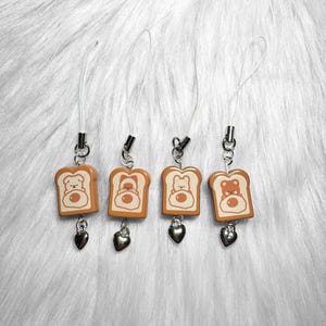 Cute handmade bread animals phone charms