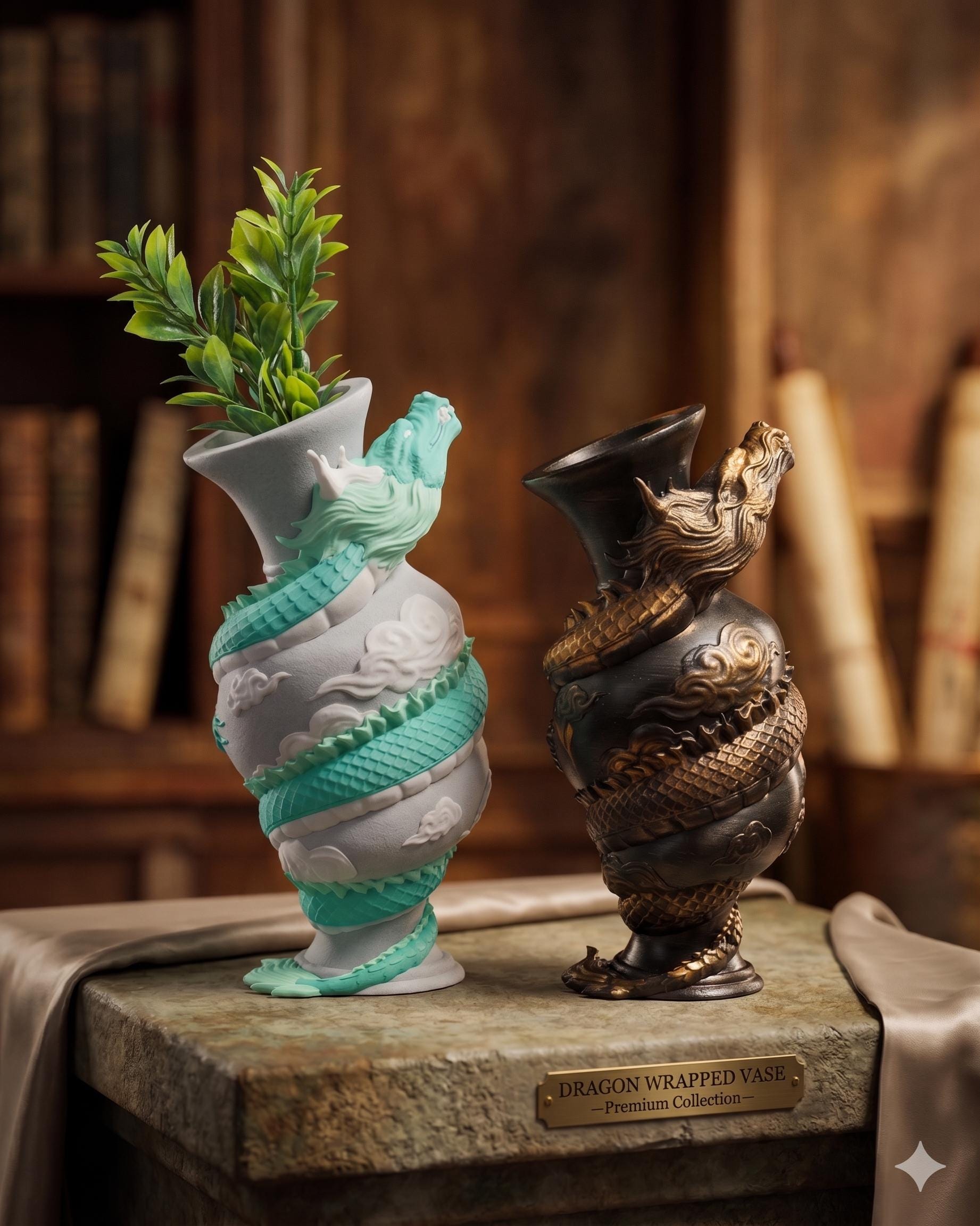 Wrapped Dragon Vase - Etsy