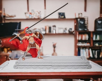 300 Spartan Warrior Incense Holder and Incense Storage Box, Inspired Leonidas Figurine