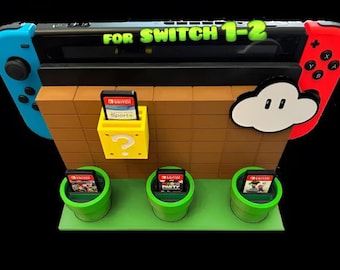 Super Mario Switch Dock: Game Storage for Switch 1-2, OLED