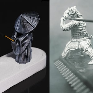 Youxia & Samurai Räucherstäbchenhalter mit Aufbewahrungsbox - Japanische Krieger - Inspiriertes Dekor/Aromatherapie