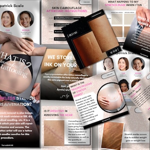 Instagram-postsjablonen voor medische tatoeage: 25 bewerkbare canvaontwerpen voor medische tatoeëerders en klinieken