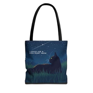 A Wish Right Meow - Tote Bag, Perfect for Cat Lovers, Gift for Pet Owners, Customizable Tote, Stylish Everyday Bag, Ideal for [...]