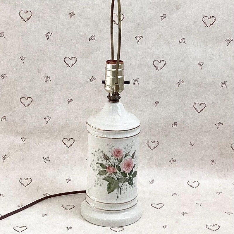 Roses Porcelain Lamp - Etsy