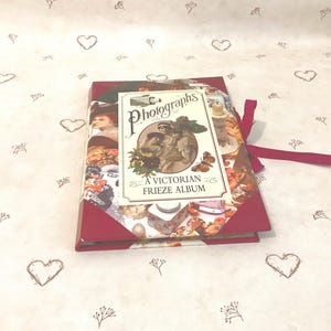 Vintage Victorian Style Photograph Album, Small Floral Photo Album 1990’s