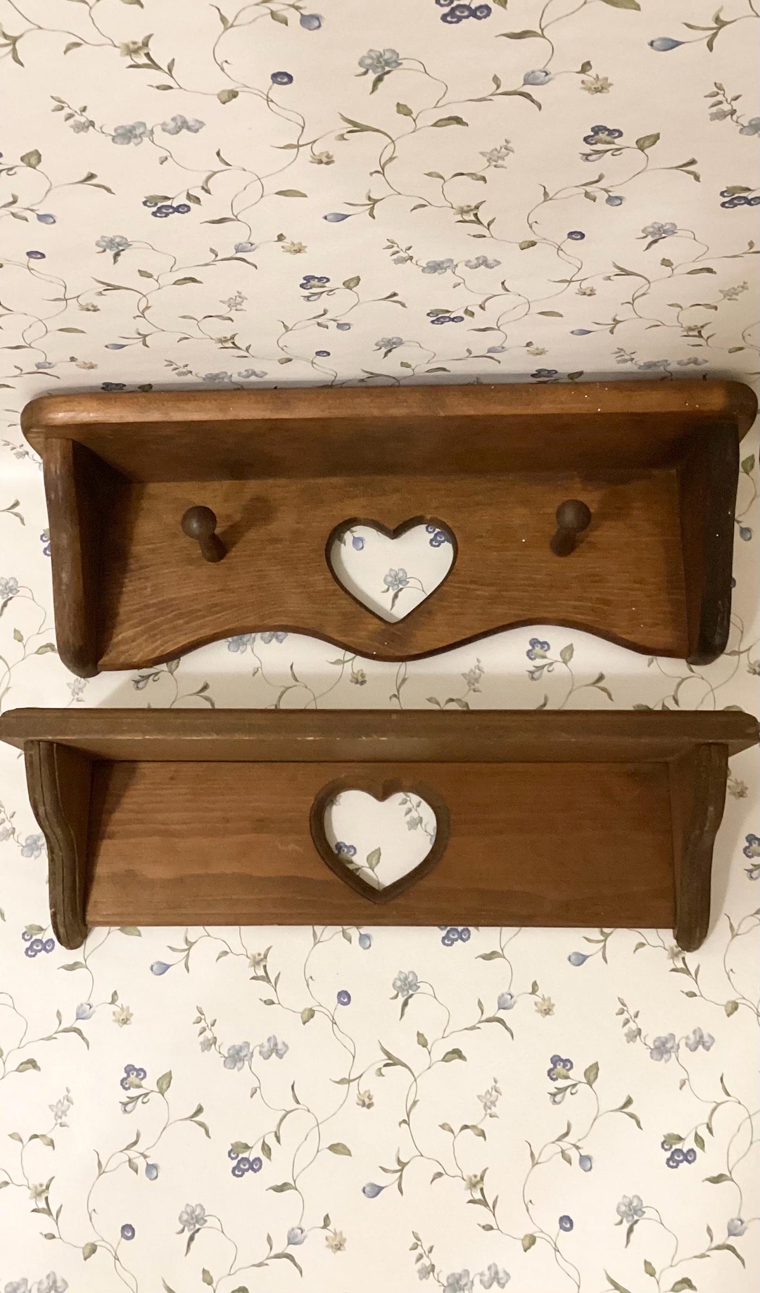 Vintage Wooden Single Heart Cutout Farmhouse Country Cottagecore ...