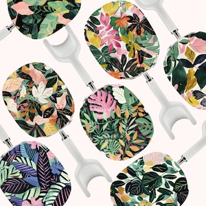 Green Floral and Plant AirPods Max Cover Botanical Hard Plastic Protective Case Cute Shell for Air Pods Max Headphones