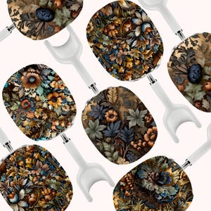 Goblincore Vintage Apothecary AirPods Max Cover Botanical Hard Plastic Protective Case Cute Shell for Air Pods Max Headphones Dark Academia