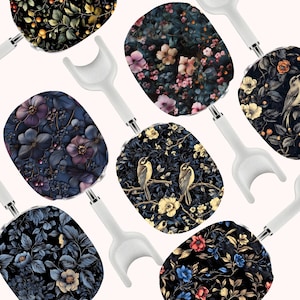 Moody Dark Botanical Floral AirPods Max Cover Wildflower Hard Plastic Protective Case Cute Flower Lovers Girly Shell Air Pods Max Headphones