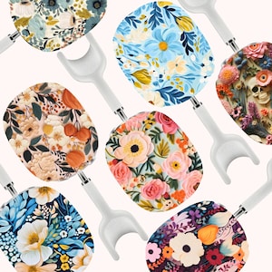 Floral AirPods Max Cover Botanical Hard Plastic Protective Case Cute Girly Shell for Air Pods Max Headphones