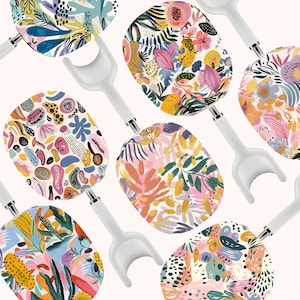 Floral AirPods Max Cover Botanical Hard Plastic Protective Case Cute Girly Shell for Air Pods Max Headphones Spring Summer Fun Patterns