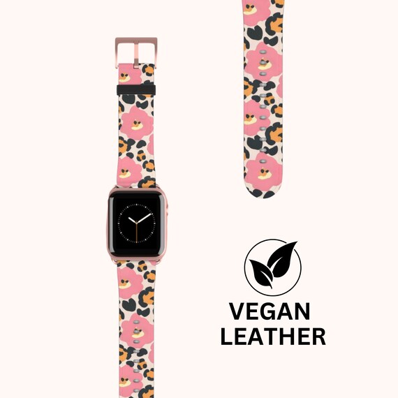 NEW Floral Leopard Apple Watch Band Amazon.com: ACESTAR Double Sided Band Compatible with Apple  main image 2