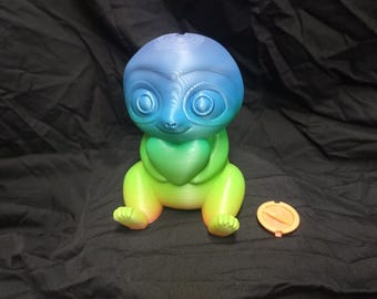 Rainbow Sloth Piggy Bank – Coin Bank for Kids & Adults