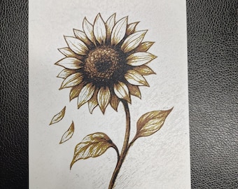 Sunflower HueForge Art Print