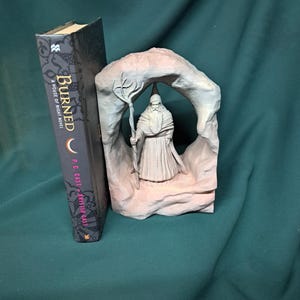 Mystical Wizard Bookend - Fantasy Book Stand - Bookend