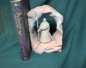 Mystical Wizard Bookend - Fantasy Book Stand - Bookend
