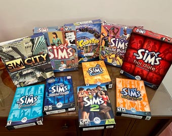 The Sims PC Big Lot, Sims, Sims2, Sim City 3000, Hot Date, ++More NTSC-U/C Read!