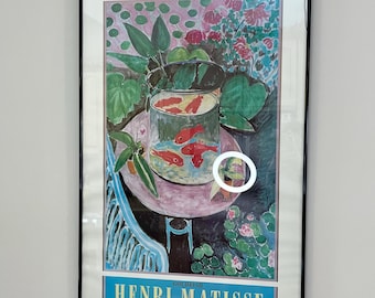 Henri Matisse “Goldfish” - Rare 1987 Lithograph Print, 24”x36”