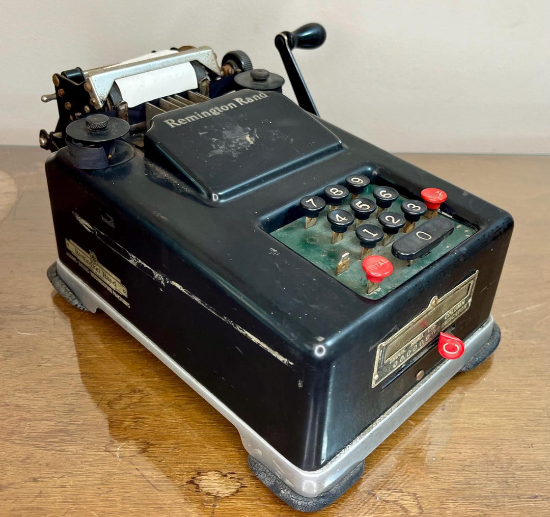 Remington Rand 1930’s Manual Adding Calculating Bookkeeping Machines ...