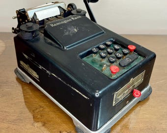 Máquinas de contabilidad manuales Remington Rand de la década de 1930, para sumar y calcular, fabricadas en EE. UU.