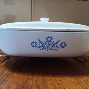 Blue Cornflower Corning Casserole
