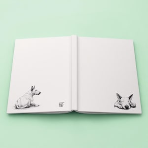 Bull Terrier Notebook – Hardcover Lined Perforated Journal – Gift for Dog Moms – Thoughtful, Unique, Stylish (36 Breeds Available)
