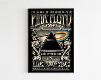 Pink Floyd Poster, Pink Floyd Concert Poster, David Gilmour Poster, Full HD