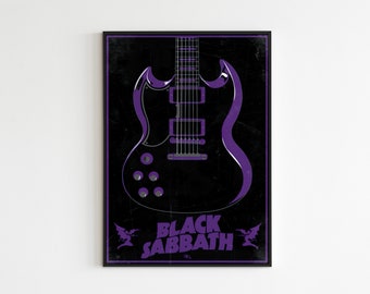 Black Sabbath Poster, Black Sabbath Concert Poster, Rock Poster, Full HD