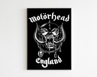 Motorhead Poster, Motorhead Album Poster, Rock Poster, Full HD