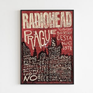 Radiohead Poster, Radiohead Concert Poster, Rock Poster, Full HD image 1