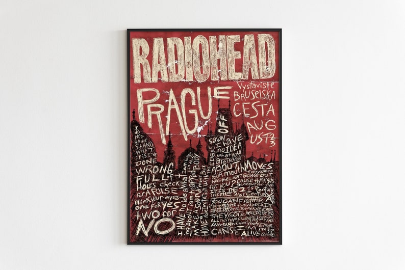 Radiohead Poster, Radiohead Concert Poster, Rock Poster, Full HD image 1