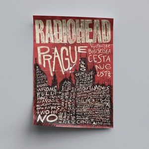 Radiohead Poster, Radiohead Concert Poster, Rock Poster, Full HD image 3