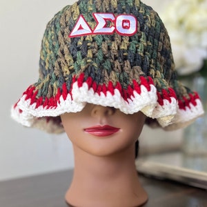 Crochet Bucket Hats - Sorority Edition - Delta Sigma Theta