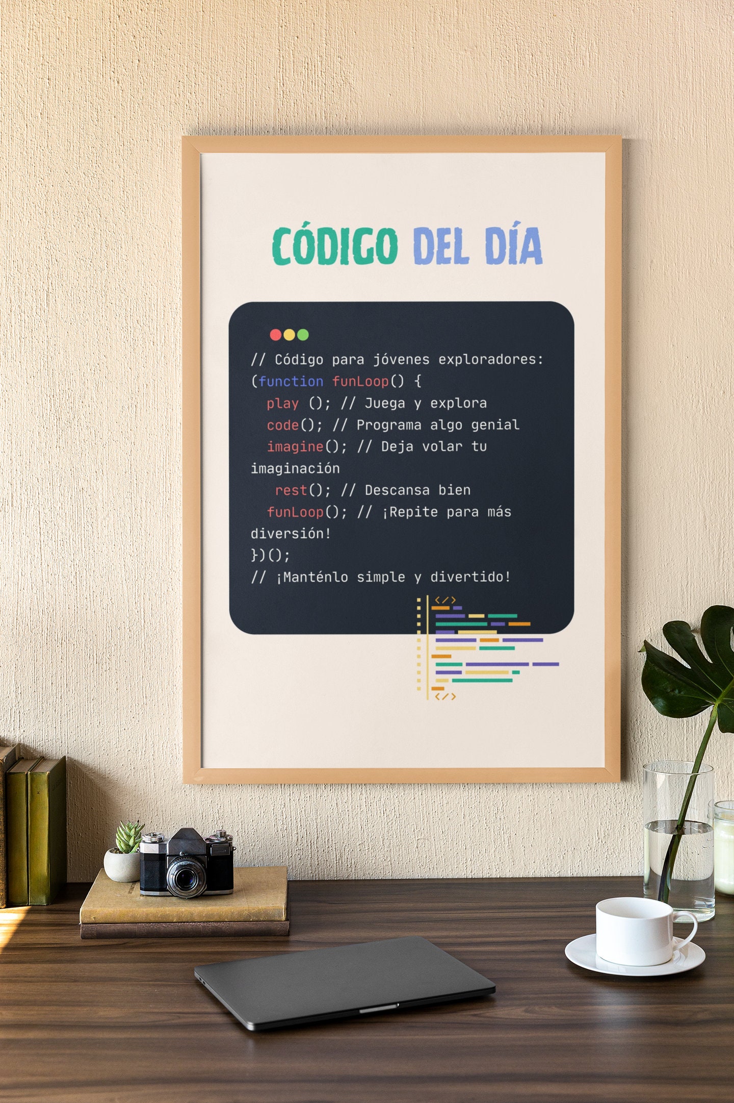 Bilingual Educational Poster Set for Kids Who Are Programmers | Spanish ...