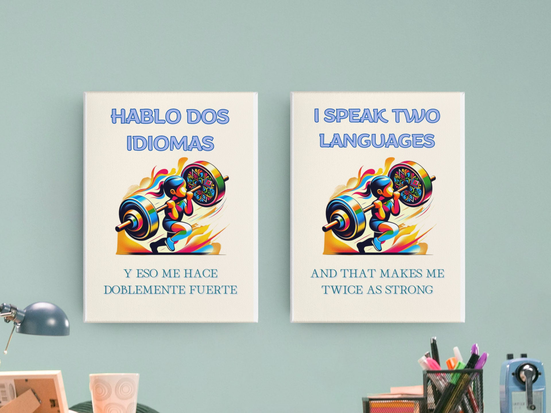Bilingual Educational Poster Set for Kids - Celebrating Language Pride ...