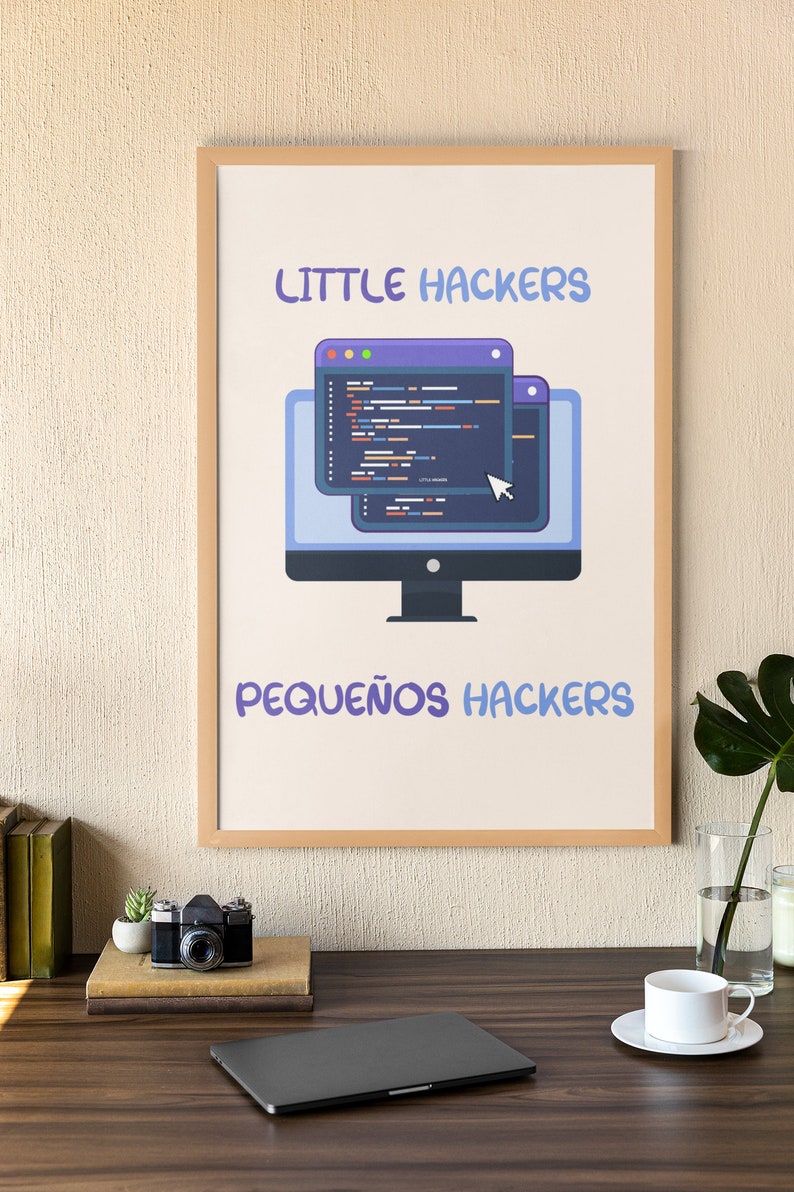 Bilingual Educational Poster Set for Kids Who Are Programmers | Spanish ...
